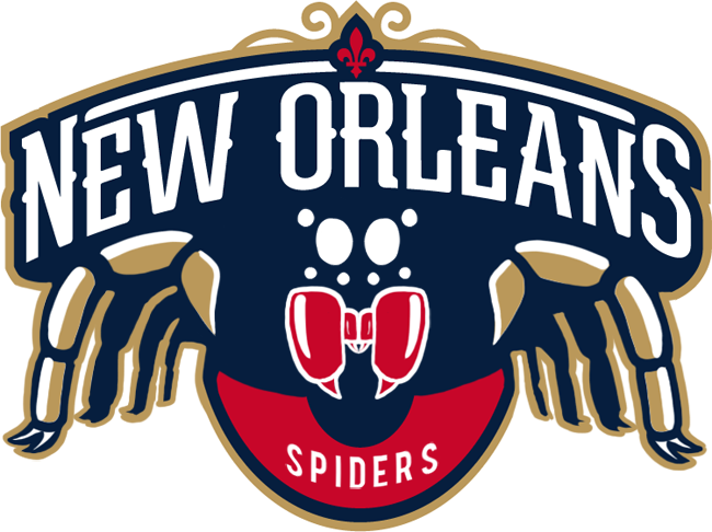 New Orleans Pelicans Halloween 2014-Pres Primary Logo fabric transfer